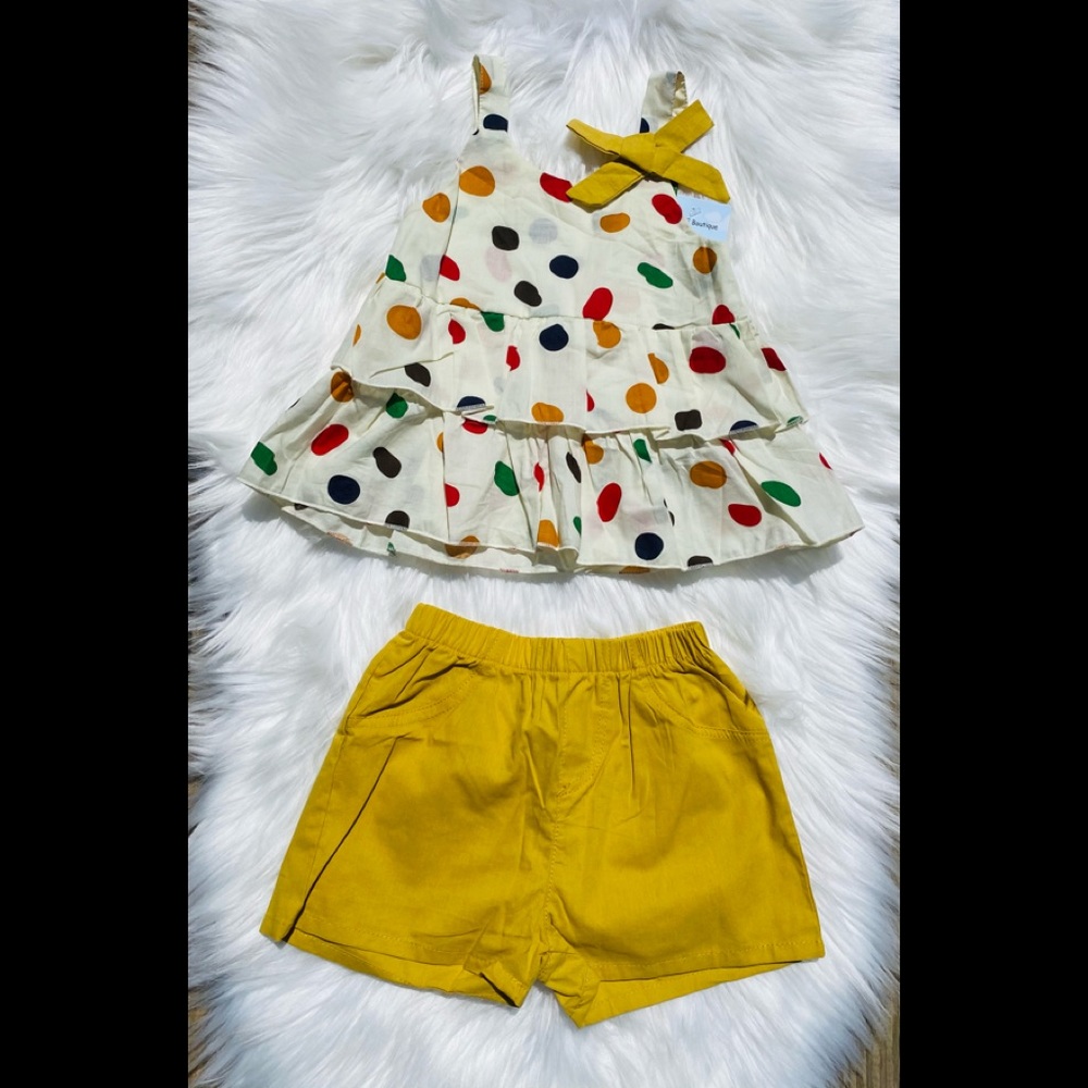 Polka Dot Ruffle Top Girl’s 18-24 Months